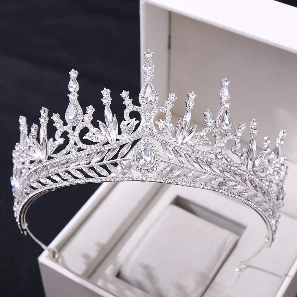 Elevate Your Elegance: Baroque Luxury Crystal Tiaras Headpiece! - Kids Jewellery Shop
