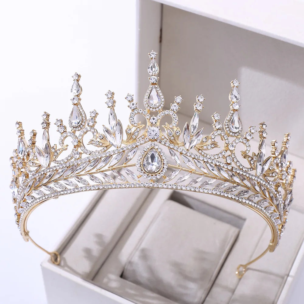 Elevate Your Elegance: Baroque Luxury Crystal Tiaras Headpiece! - Kids Jewellery Shop
