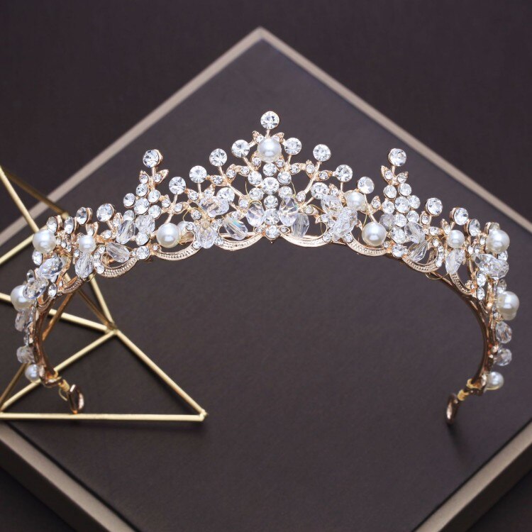 Luxury Crystal Pearl Tiara - Pageant, Prom, Bridesmaid Marvel for Special Occasions - Exquisite Hair Accessories! - Kids Jewellery Shop