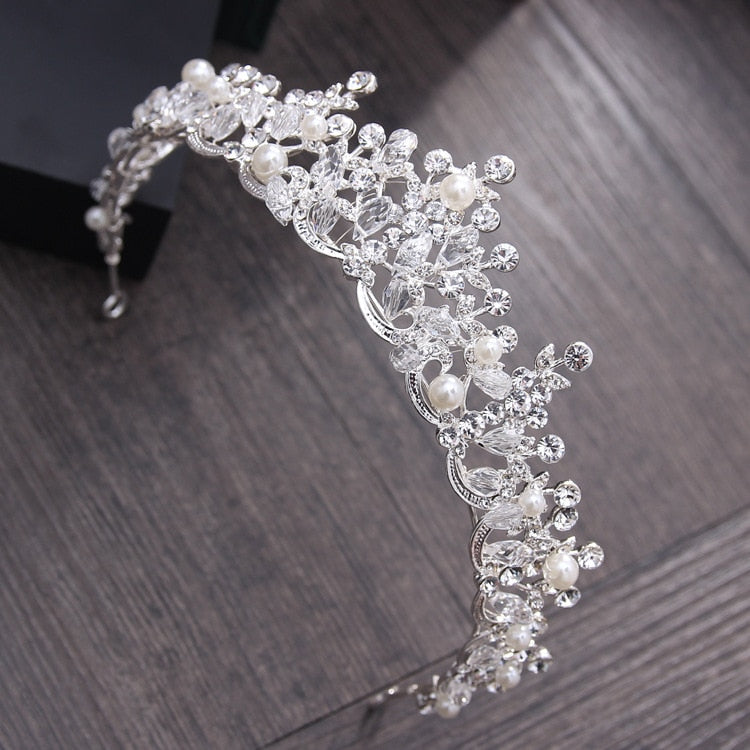 Luxury Crystal Pearl Tiara - Pageant, Prom, Bridesmaid Marvel for Special Occasions - Exquisite Hair Accessories! - Kids Jewellery Shop