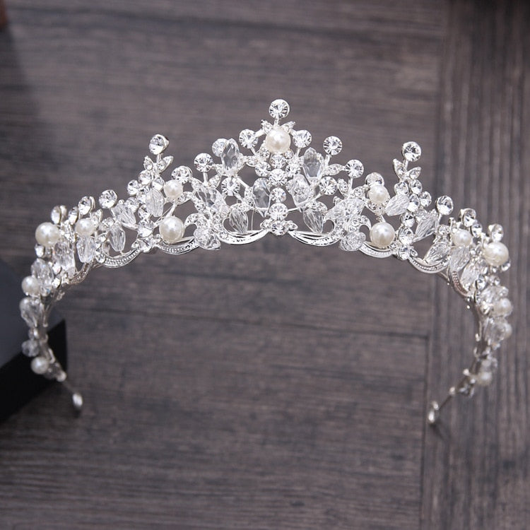 Luxury Crystal Pearl Tiara - Pageant, Prom, Bridesmaid Marvel for Special Occasions - Exquisite Hair Accessories! - Kids Jewellery Shop
