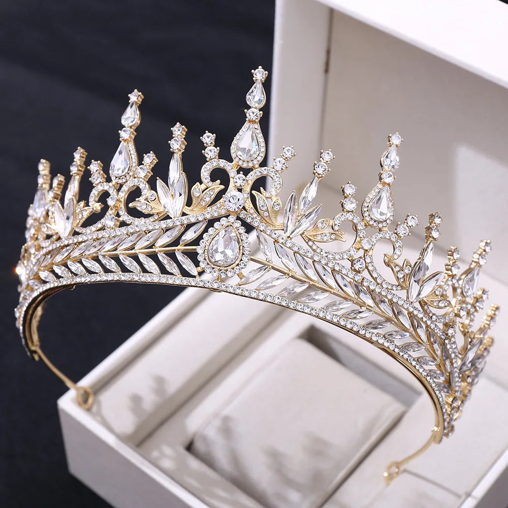 Elevate Your Elegance: Baroque Luxury Crystal Tiaras Headpiece! - Kids Jewellery Shop