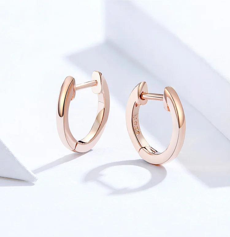 925 Sterling Silver Hoop Earrings 🌸 | Minimalist Everyday Jewelry for Girls & Women – Hypoallergenic & Elegant!