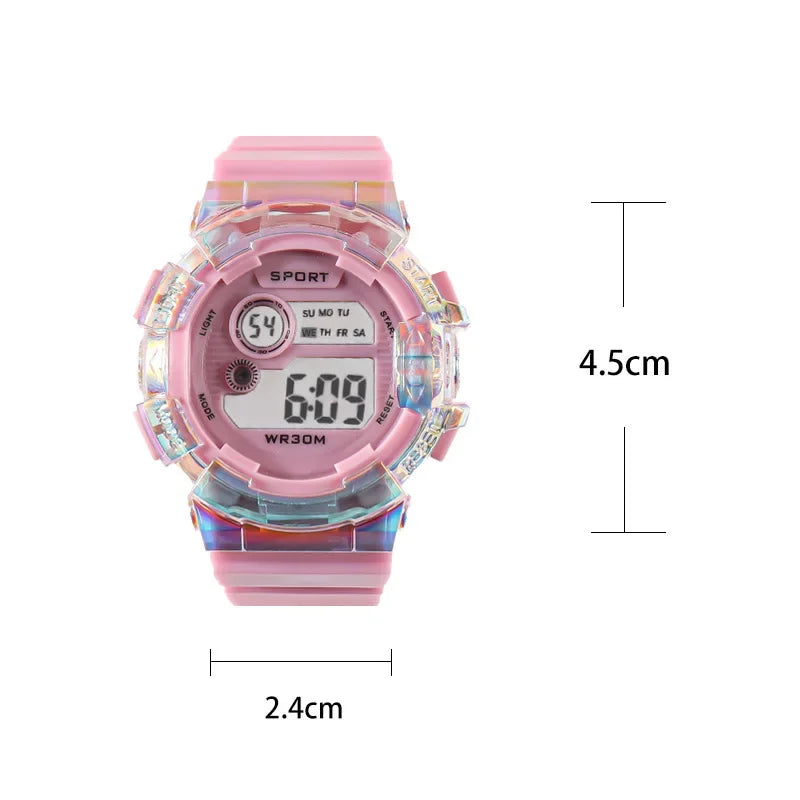 LED Digital Sports Watch for Kids ⌚ | Boys & Girls Waterproof Wristwatch with Alarm, Stopwatch & Backlight | Shockproof Watch 🎒