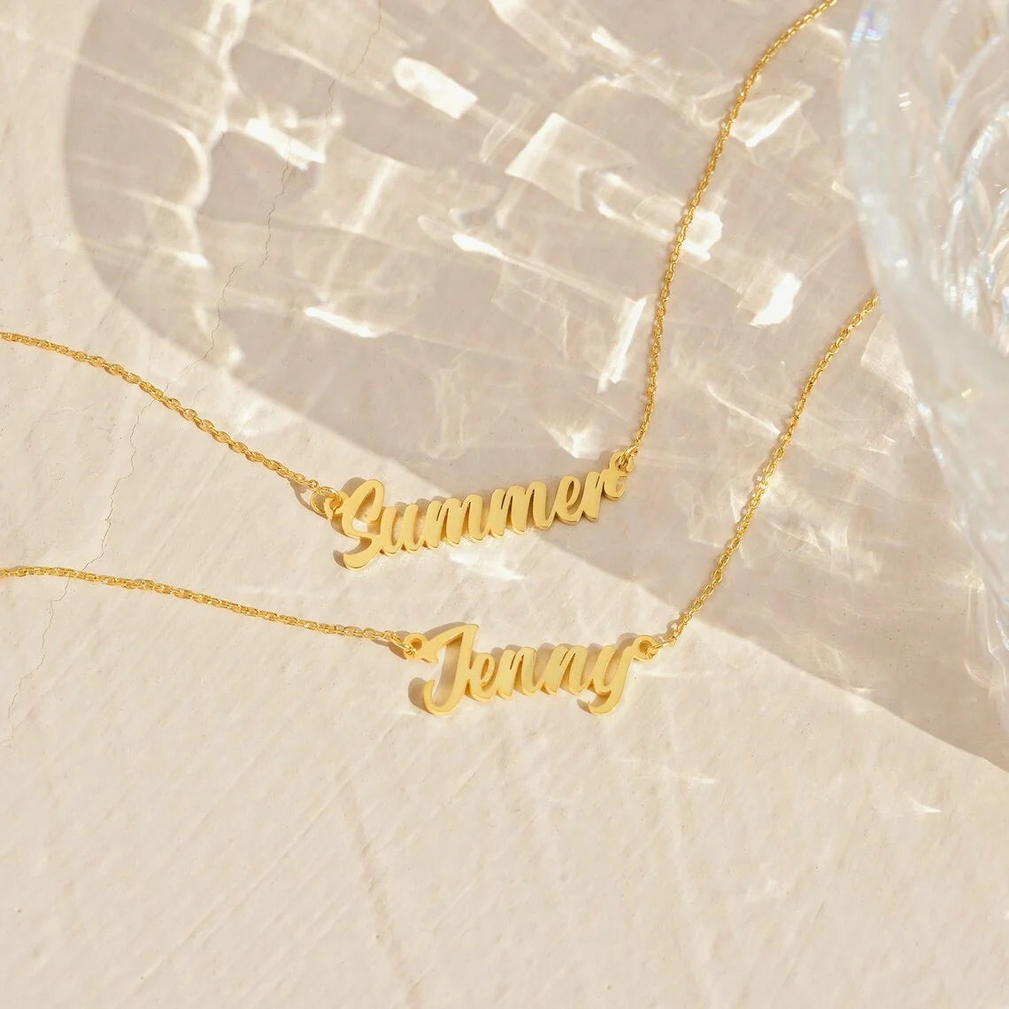 Elevate Your Style: Personalized Name Pendant Necklace Jewelry! Perfect for Girls, Teens, and Women!
