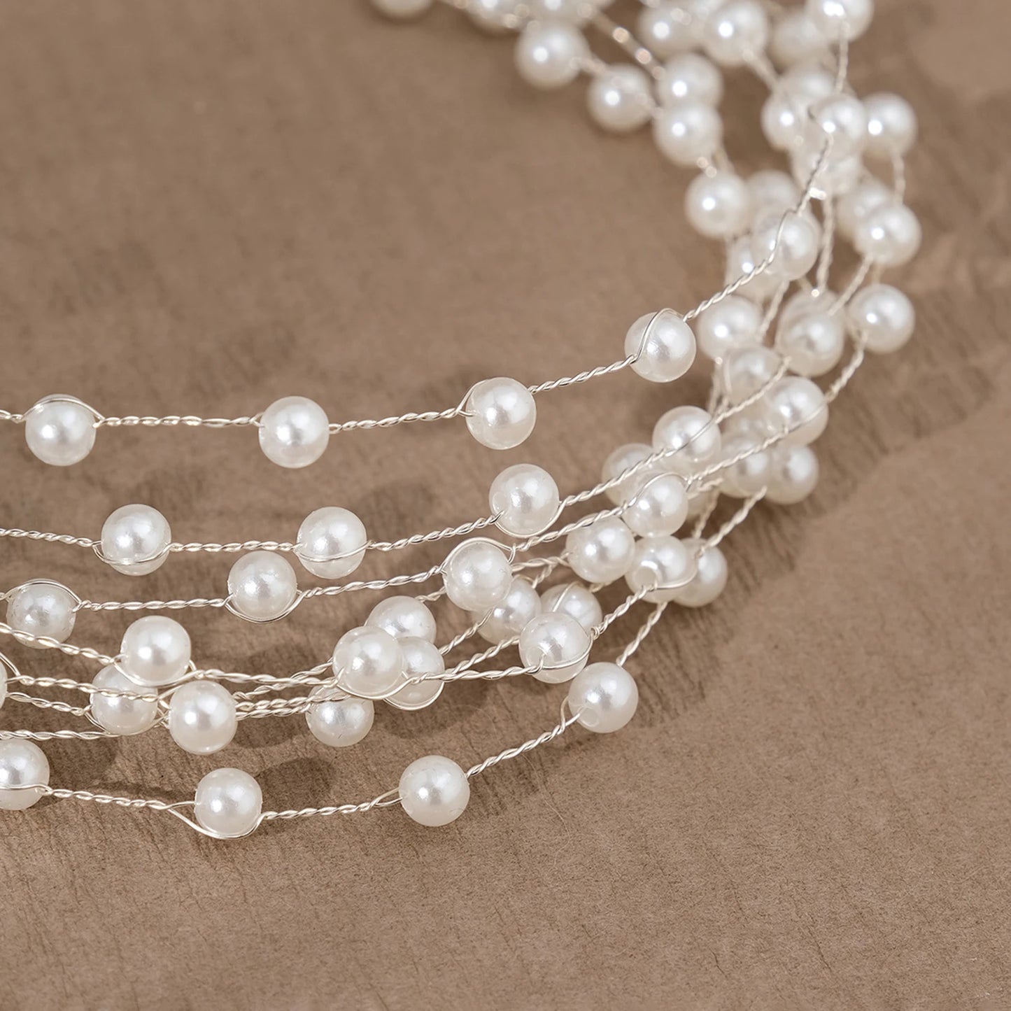 👑 Elegant Pearl & Ribbon Hairband – Imitation Pearl Braid Accessory for Baptism, Confirmation, Flower Girls | Premium Braided Headband for Girls 💒