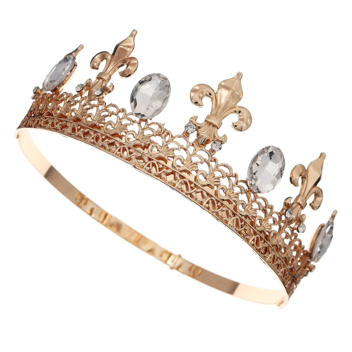 Embrace Regal Splendor: Royal King & Queen Metal Crowns and Tiaras for Unforgettable Moments!
