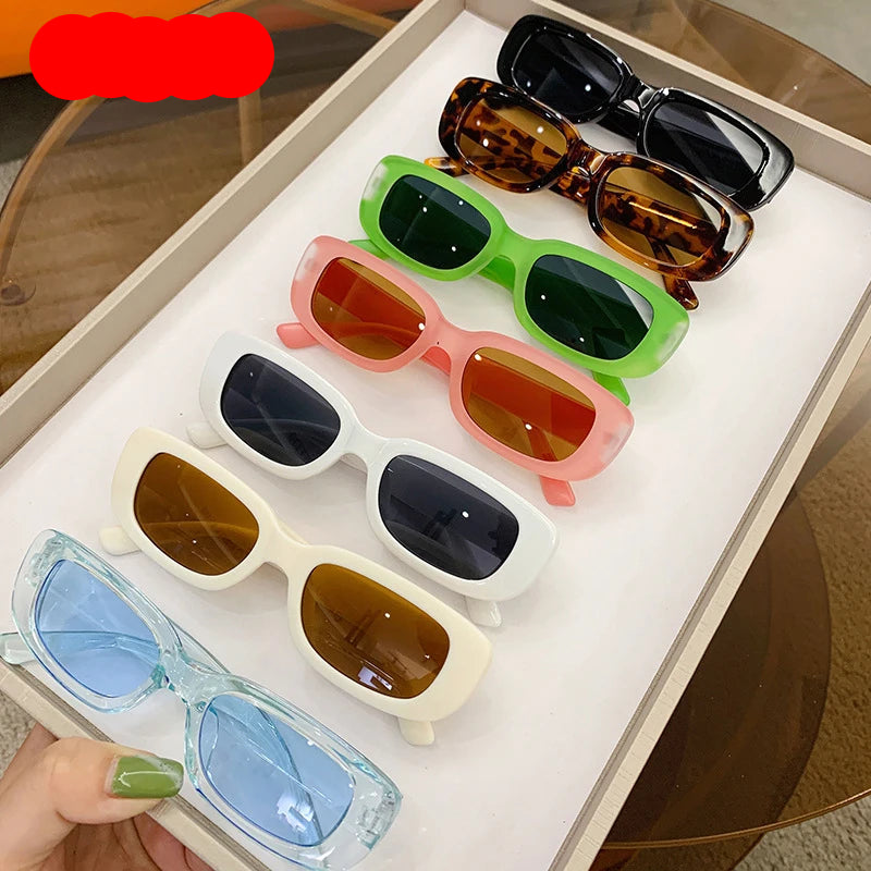 Trendy Kids Rectangle Sunglasses 🕶️ | Vintage Fashion Eyewear for Boys & Girls – UV Protection for Outdoor Fun & Parties!