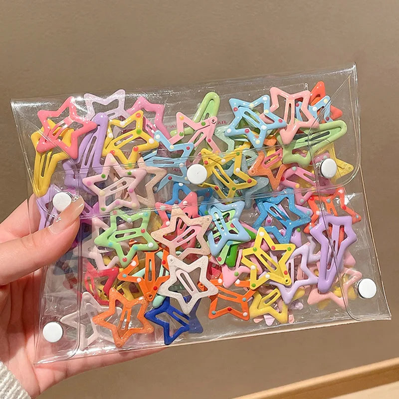 10PCS Cute Girls Hair Accessories Set – Rainbow Color Hair Clips & Toddler Hair Pins | Kids Headdress for Daily & Party Wear 🌈💖