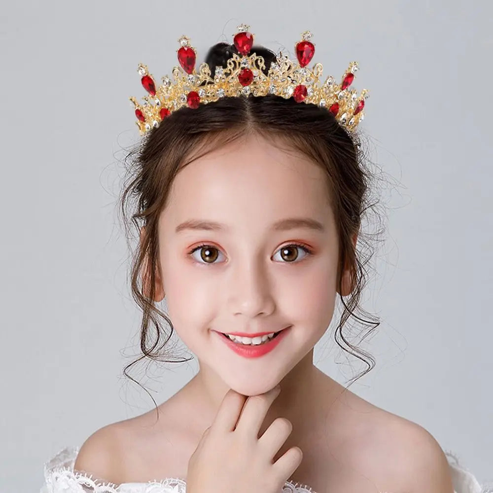 Princess Crystal Tiara Headband 👑 | Sparkling Crown for Girls – Prom, Pageant, Wedding & Party Hair Accessories!