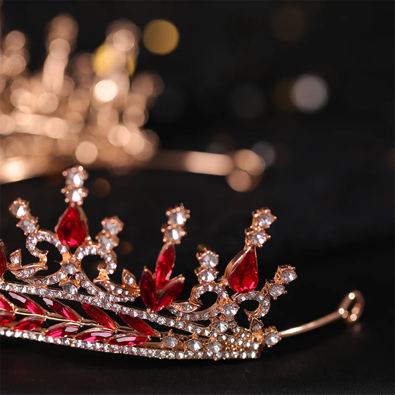 ✨ Luxury Rhinestone Crown – Tiara Headdress | Elegant Hair Ornament for Proms, Pageants & Special Occasions 💍💙