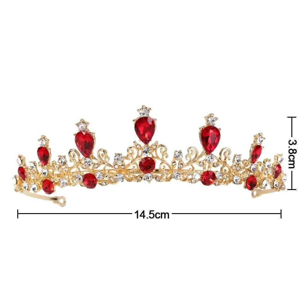 Princess Crystal Tiara Headband 👑 | Sparkling Crown for Girls – Prom, Pageant, Wedding & Party Hair Accessories!