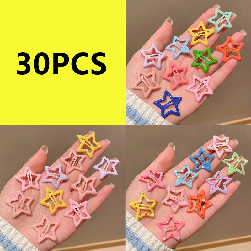 10PCS Cute Girls Hair Accessories Set – Rainbow Color Hair Clips & Toddler Hair Pins | Kids Headdress for Daily & Party Wear 🌈💖