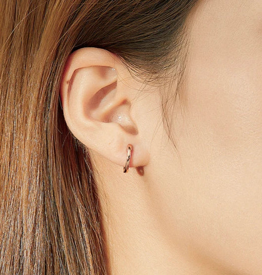 925 Sterling Silver Hoop Earrings 🌸 | Minimalist Everyday Jewelry for Girls & Women – Hypoallergenic & Elegant!