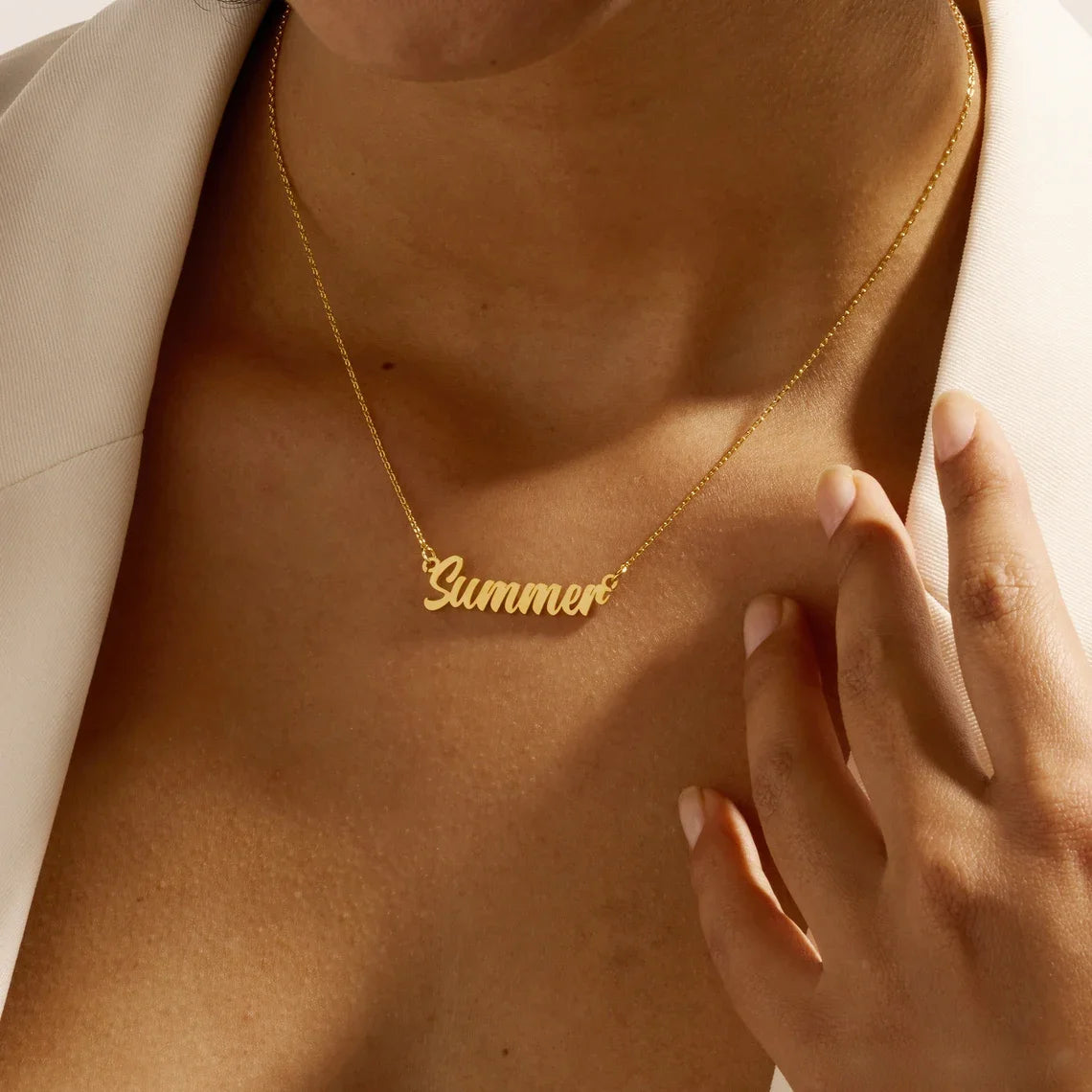 Elevate Your Style: Personalized Name Pendant Necklace Jewelry! Perfect for Girls, Teens, and Women!