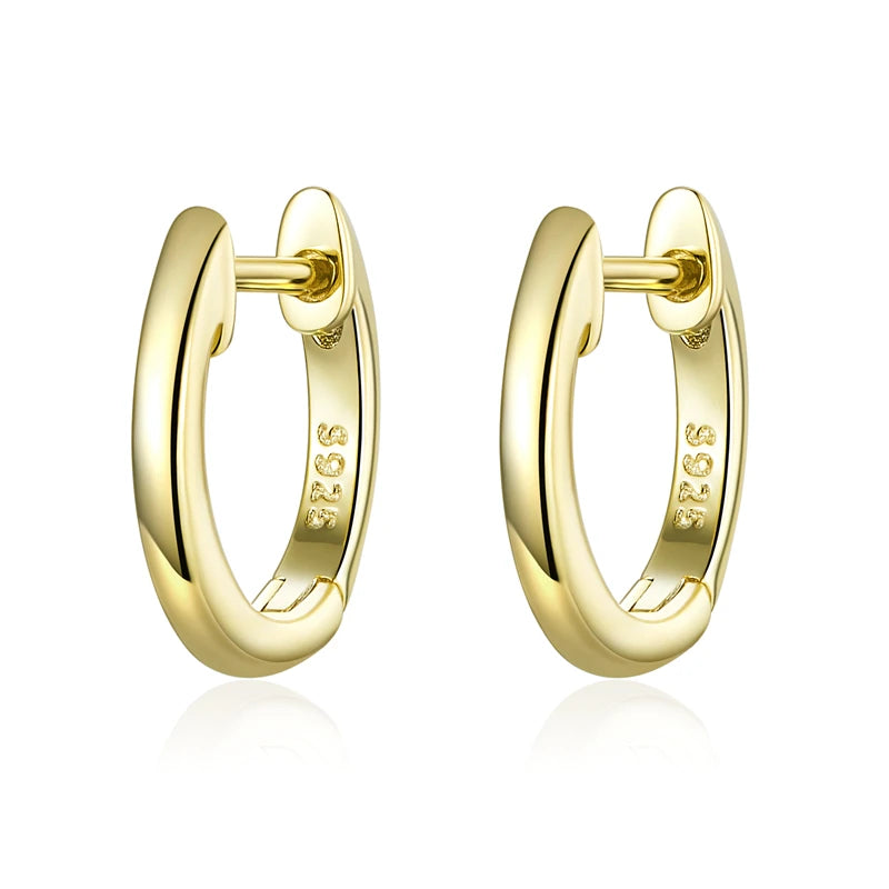 925 Sterling Silver Hoop Earrings 🌸 | Minimalist Everyday Jewelry for Girls & Women – Hypoallergenic & Elegant!