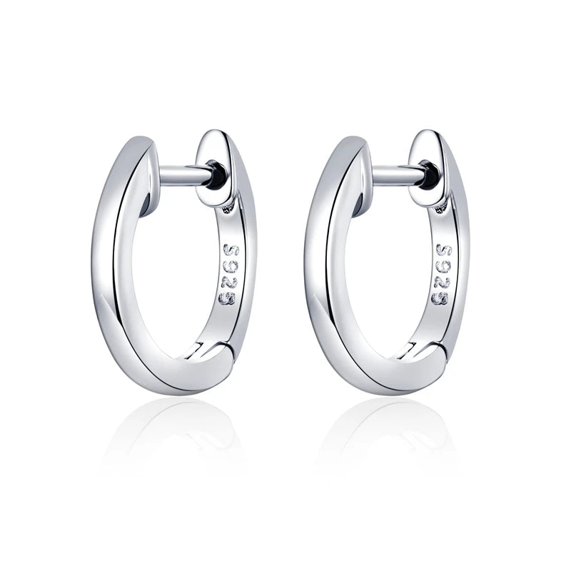 925 Sterling Silver Hoop Earrings 🌸 | Minimalist Everyday Jewelry for Girls & Women – Hypoallergenic & Elegant!
