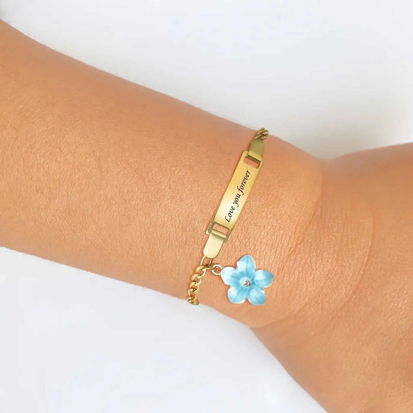 🌸 Personalized Name Bracelet with Flower Charms | Children's Jewelry Gift 🎁
