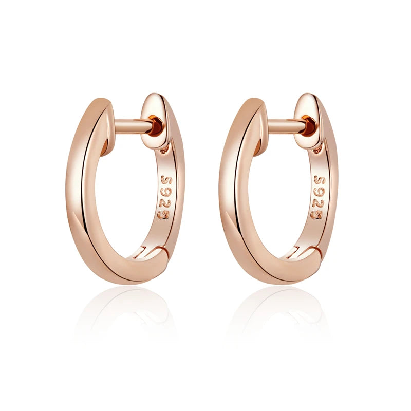 925 Sterling Silver Hoop Earrings 🌸 | Minimalist Everyday Jewelry for Girls & Women – Hypoallergenic & Elegant!