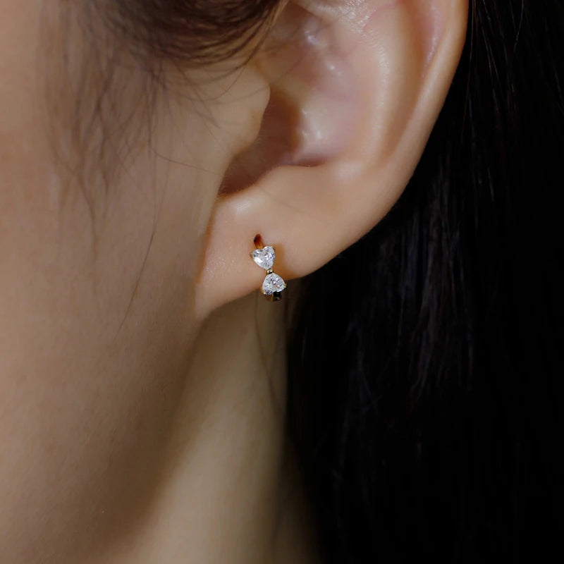 Sparkle & Charm: Shiny Bow Hoop Earrings - Adorable Jewelry Gift for Girls, Teens, and Women! - Kids Jewellery Shop