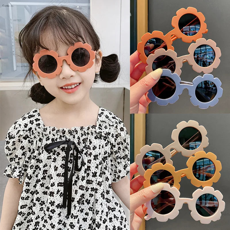 Cute Flower Kids Sunglasses 🌼 | Candy Color UV Protection Shades for Girls & Boys | Toddler Outdoor Summer Glasses