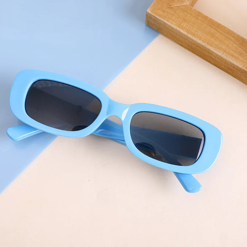 Trendy Kids Rectangle Sunglasses 🕶️ | Vintage Fashion Eyewear for Boys & Girls – UV Protection for Outdoor Fun & Parties!