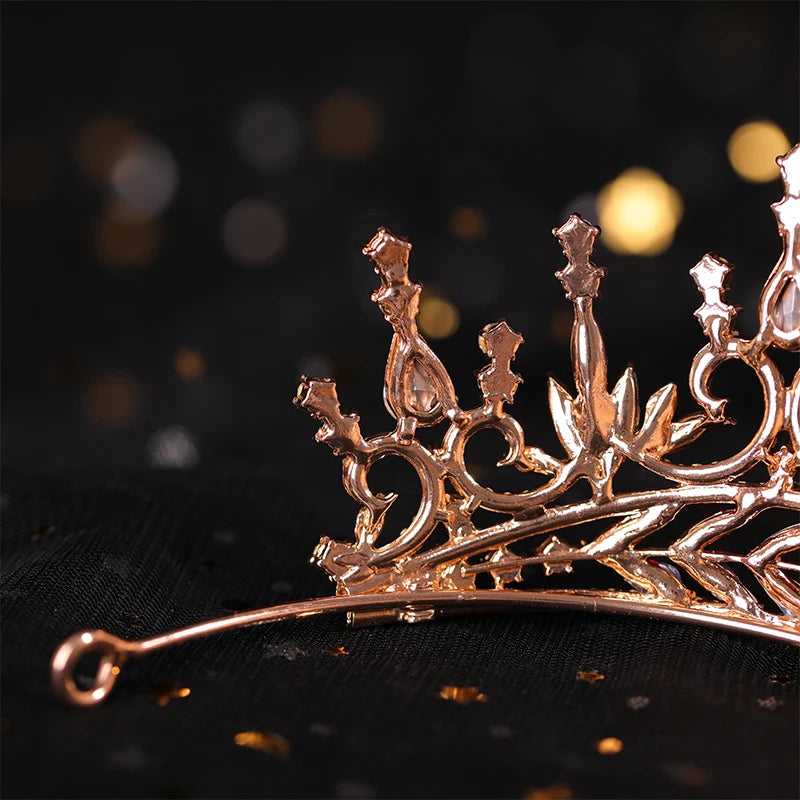 ✨ Luxury Rhinestone Crown – Tiara Headdress | Elegant Hair Ornament for Proms, Pageants & Special Occasions 💍💙
