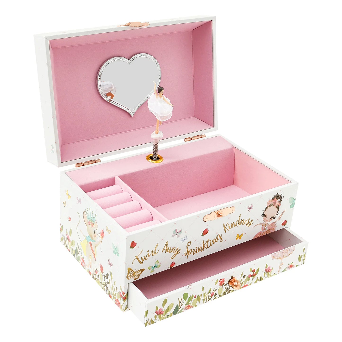 Creative Rotating Dancer Music Box 💖 | Jewelry Storage Case with Clockwork Tune | Multifunction Gift for Girls & Women!