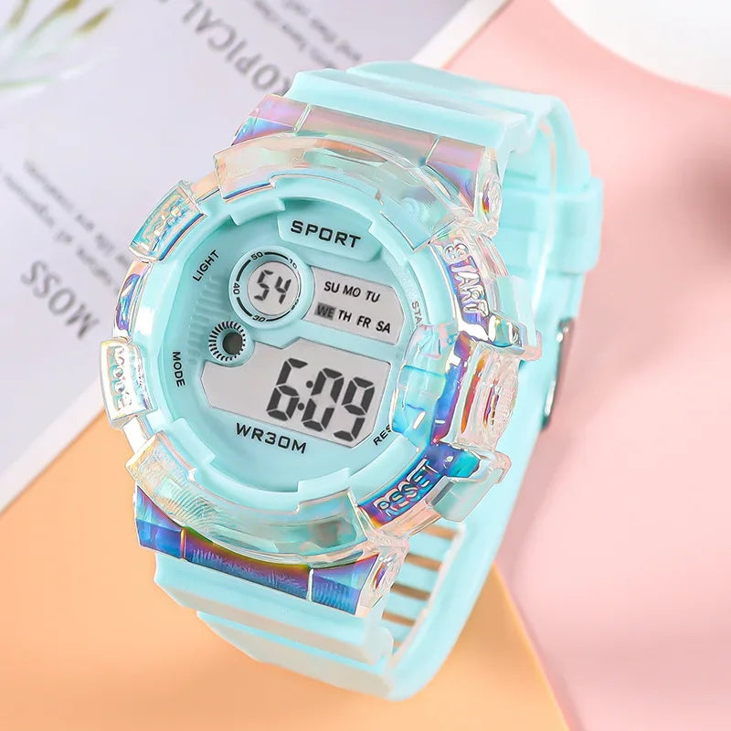 LED Digital Sports Watch for Kids ⌚ | Boys & Girls Waterproof Wristwatch with Alarm, Stopwatch & Backlight | Shockproof Watch 🎒