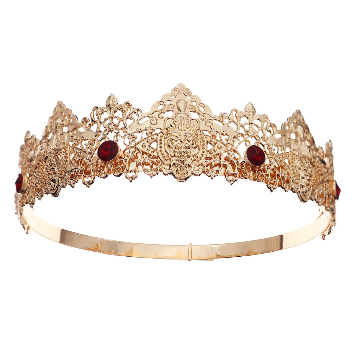 Embrace Regal Splendor: Royal King & Queen Metal Crowns and Tiaras for Unforgettable Moments!