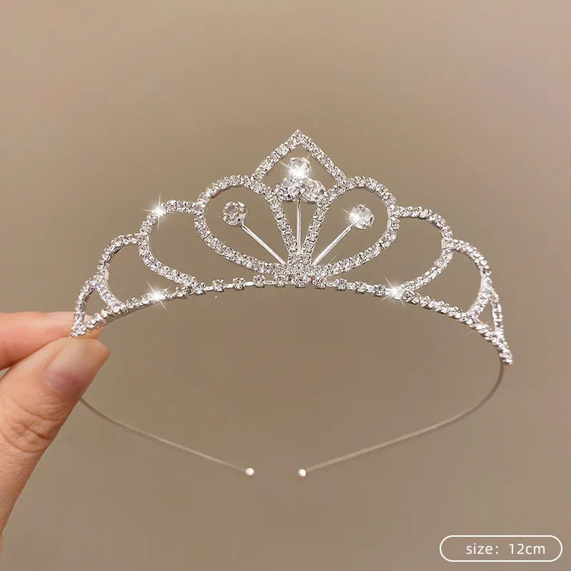 Children’s Princess Crown Crystal Tiara – Girls Hair Accessories | High-End Performance & Birthday Gift!