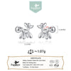 Adorable Elegance: Real 925 Sterling Silver Puppy Stud Earrings - Hypoallergenic Jewelry for Girls, Teens, Women!