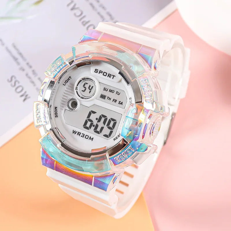 LED Digital Sports Watch for Kids ⌚ | Boys & Girls Waterproof Wristwatch with Alarm, Stopwatch & Backlight | Shockproof Watch 🎒