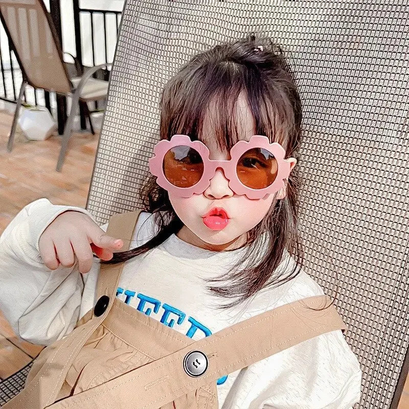 Cute Flower Kids Sunglasses 🌼 | Candy Color UV Protection Shades for Girls & Boys | Toddler Outdoor Summer Glasses