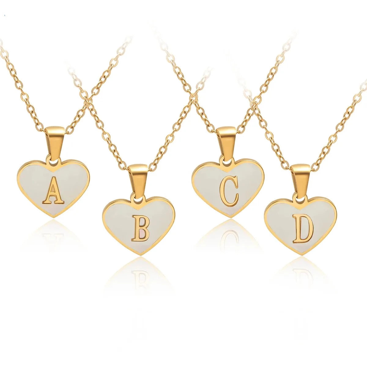 Elegance in Letters: A-Z Initials Alphabet Pendant Necklace Jewelry for Girls, Teens, and Women with Heart, Anti-Allergic Letter Choker! - Kids Jewellery Shop