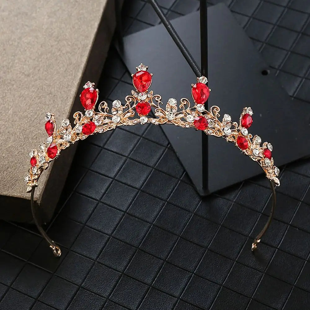 Princess Crystal Tiara Headband 👑 | Sparkling Crown for Girls – Prom, Pageant, Wedding & Party Hair Accessories!