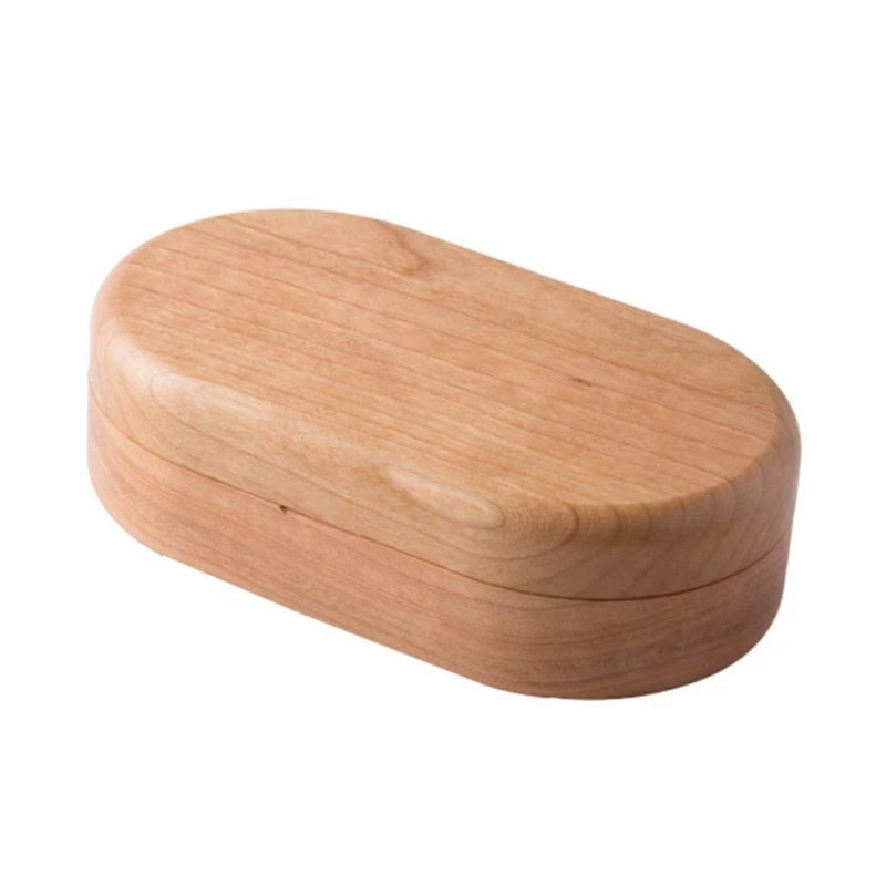 Delicate Walnut Wooden Jewelry Box 🌿 | Elegant Ring, Earring & Necklace Storage Organizer for Girls & Women!