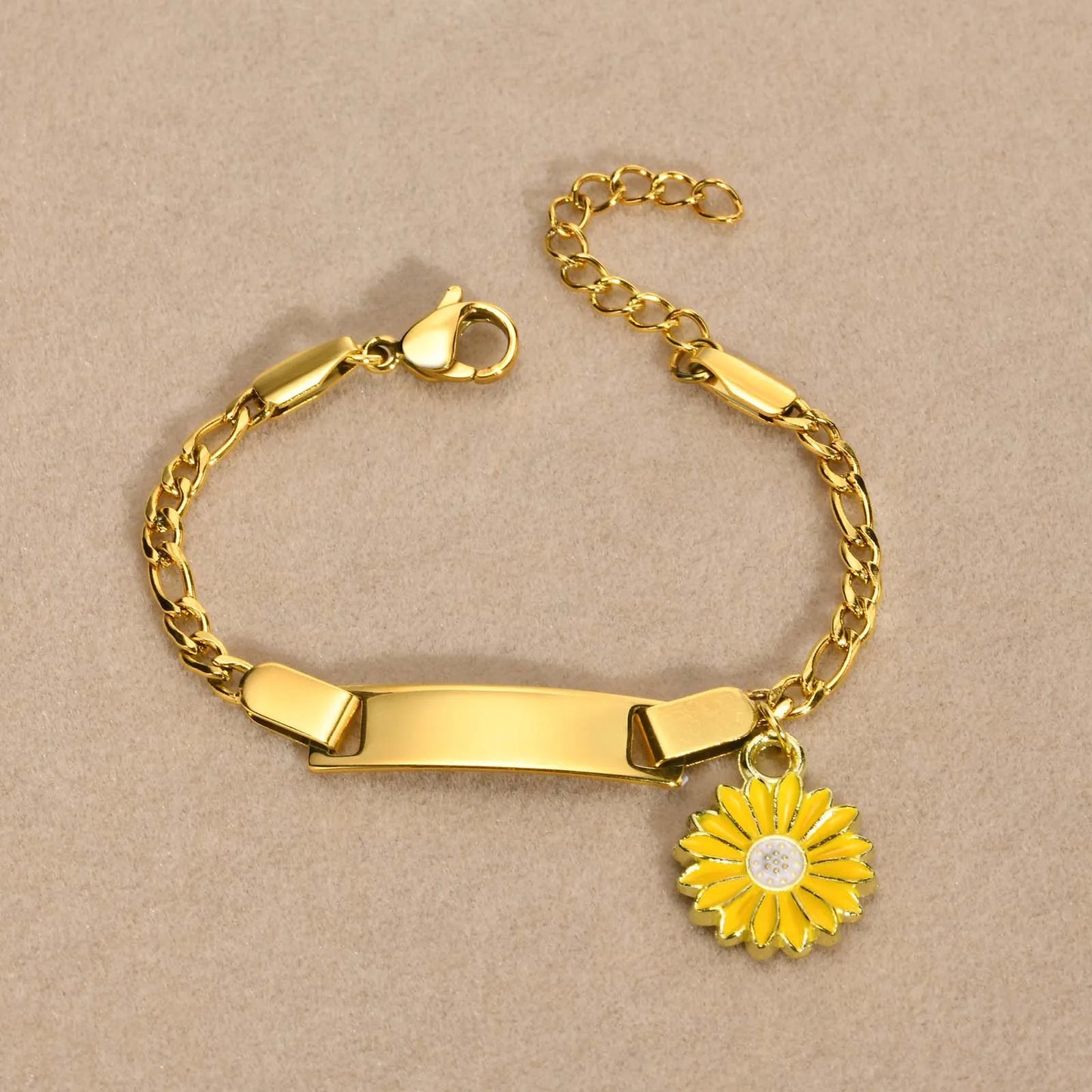 🌸 Personalized Name Bracelet with Flower Charms | Children's Jewelry Gift 🎁
