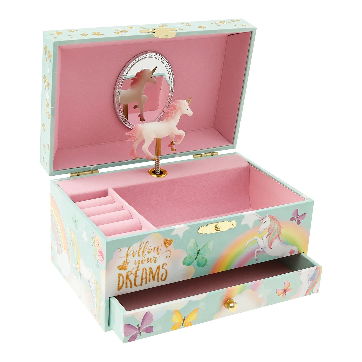Creative Rotating Dancer Music Box 💖 | Jewelry Storage Case with Clockwork Tune | Multifunction Gift for Girls & Women!