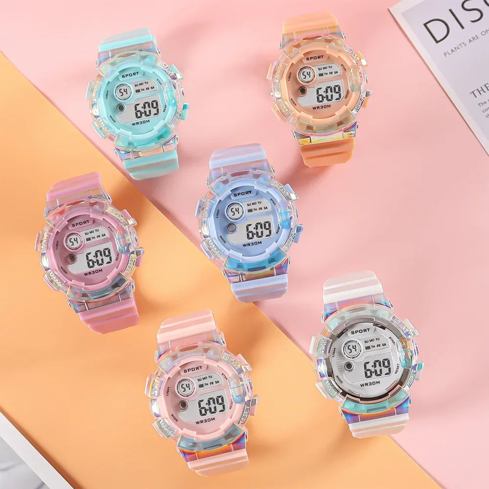 LED Digital Sports Watch for Kids ⌚ | Boys & Girls Waterproof Wristwatch with Alarm, Stopwatch & Backlight | Shockproof Watch 🎒