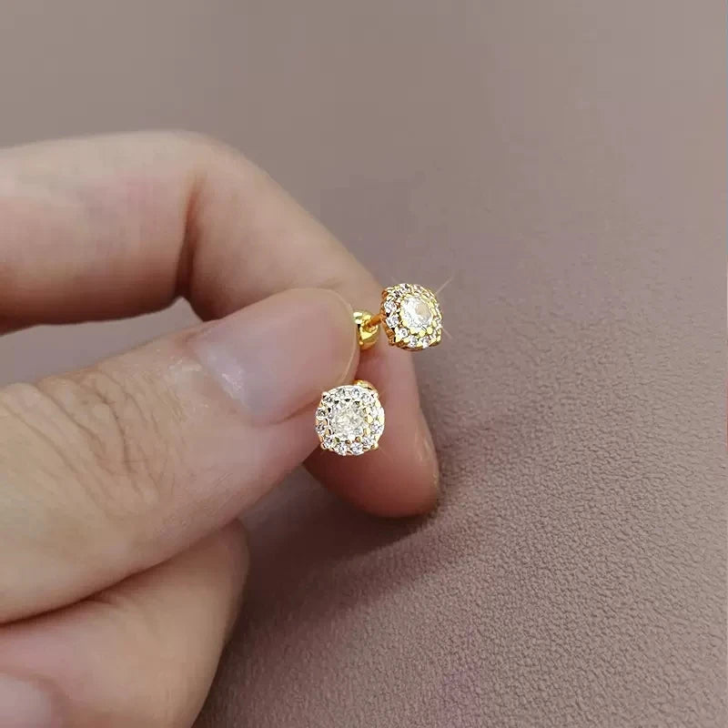 Shiny Zircon Screw-Back Earrings | Allergy-Free Jewellery for Girls, Teens & Women!