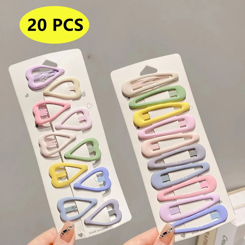 10PCS Cute Girls Hair Accessories Set – Rainbow Color Hair Clips & Toddler Hair Pins | Kids Headdress for Daily & Party Wear 🌈💖