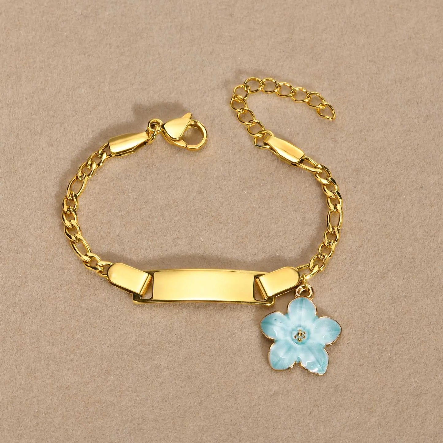 🌸 Personalized Name Bracelet with Flower Charms | Children's Jewelry Gift 🎁