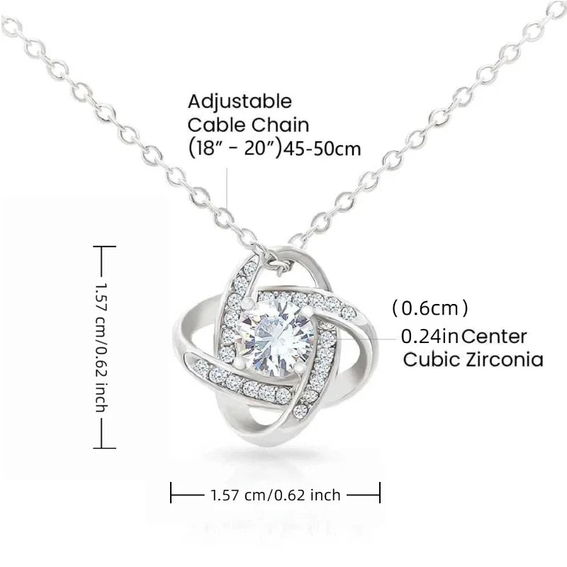 Flower Pendant Necklace for Daughter from Mom – Y2K Style Jewellery Gift with Message Card & Gift Box | Graduation, Birthday & Christmas Gift!