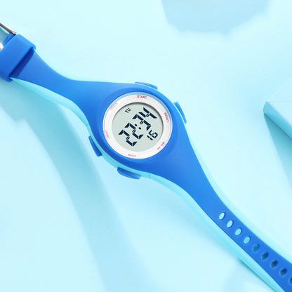 Kids Digital Sport Watch for Boys – LED Waterproof, Shock Resistant, Alarm, Stopwatch & More!