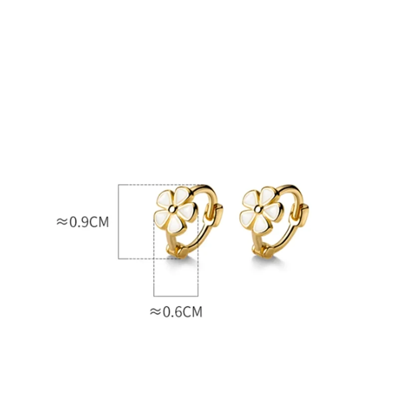 Blossoming Beauty: Sweet Flower Hoop Earrings - Perfect Birthday Jewelry Gift for Girls, Teens, and Women! - Kids Jewellery Shop
