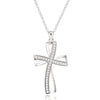 Load image into Gallery viewer, Divine Radiance: 925 Sterling Silver Cross AAA Zircon Pendant Necklace!