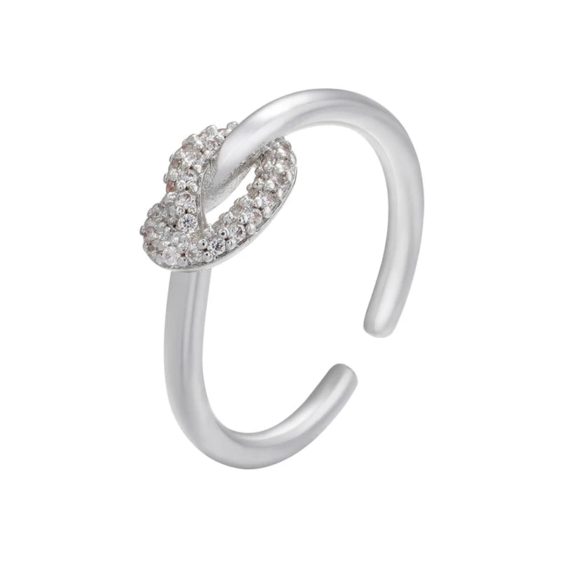 Open Adjustable Zircon Ring for Girls & Teens – Simple Fashion Jewellery | Sparkling CZ Kids Ring!