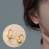Heartfelt Elegance: Real 925 Sterling Silver and Zircon Heart Hoop Earrings - A Perfect Gift for Girls, Teens, and Women!