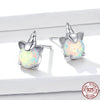 Load image into Gallery viewer, Captivating Opal Unicorn Stud Earrings: Magical Sterling Silver Jewellery for Girls!